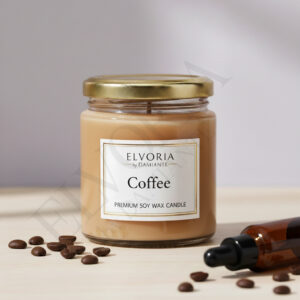 Elvoria Coffe Evergreen 100ml Salsa Jar Premium Candle Pack of 1, for Home Decoration, Burn Time 6-8 Hrs, Luxury Fragrance Candles for Gifting, Aesthetic Mini Jar Aroma Therapy Candle