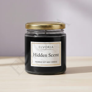 Elvoria Hidden Scent Evergreen 100ml Salsa Jar Premium Candle Pack of 1, for Home Decoration, Burn Time 6-8 Hrs, Luxury Fragrance Candles for Gifting, Aesthetic Mini Jar Aroma Therapy Candle